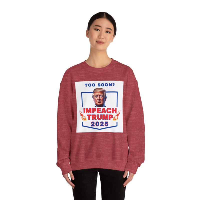 IMPEACH TRUMP- Unisex Heavy Blend Crewneck Sweatshirt (VARIETY OF COLORS)