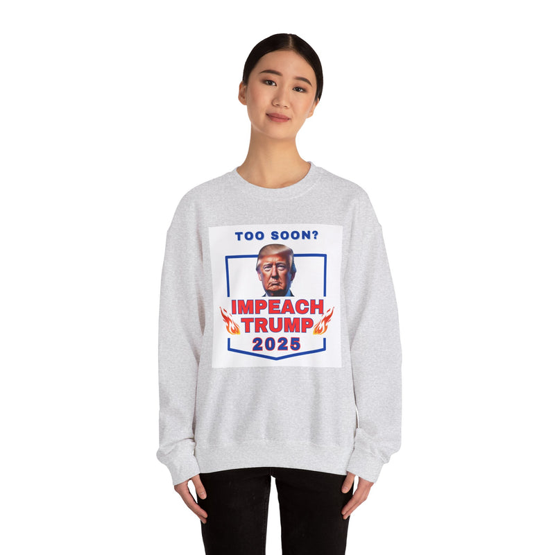 IMPEACH TRUMP- Unisex Heavy Blend Crewneck Sweatshirt (VARIETY OF COLORS)