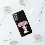 MY CAT AND I TALK CRAP -Tough Phone Cases - Fits Most Phone Sizes!! (BLACK)