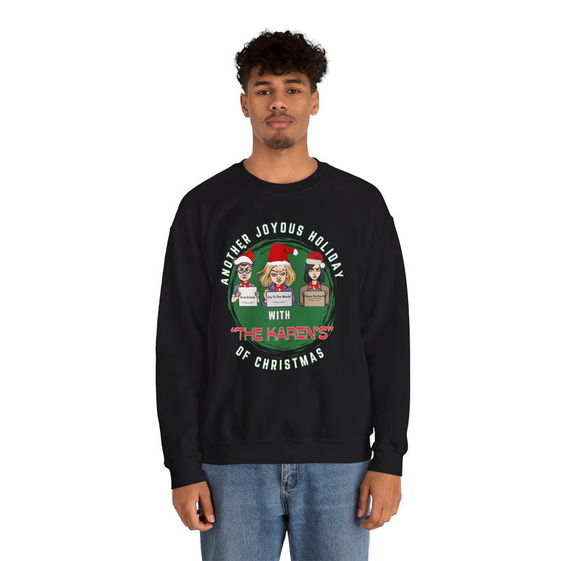 KAREN’S OF CHRISTMAS- Unisex Heavy Blend Crewneck Sweatshirt (VARIETY OF COLORS)