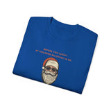 GOLFING SANTA- T Shirt (VARIETY OF COLORS)