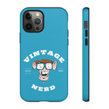 VINTAGE NERD-Tough Phone Cases - Fits Most Phone Sizes!! (TURQUOISE)