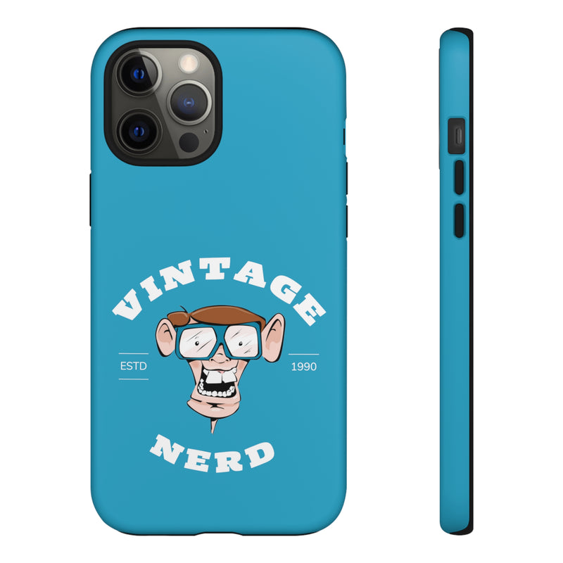 VINTAGE NERD-Tough Phone Cases - Fits Most Phone Sizes!! (TURQUOISE)