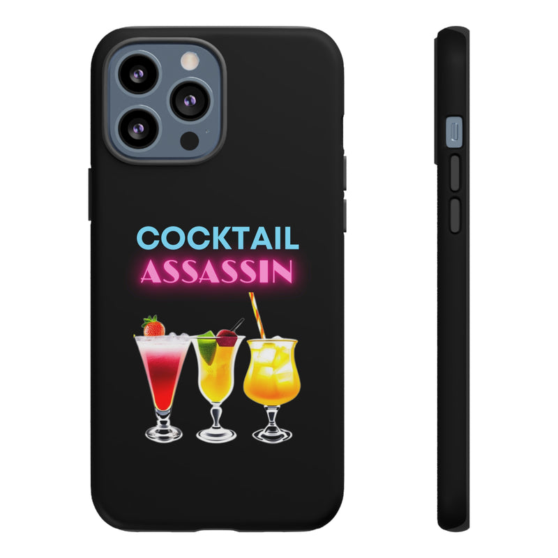 COCKTAIL ASSASSIN-Tough Phone Cases - Fits Most Phone Sizes!! (PURPLE)