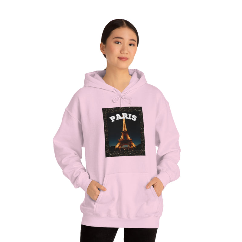 Paris At Night -Unisex Heavy Blend Hooded Sweatshirt (VARIETY OF COLORS)