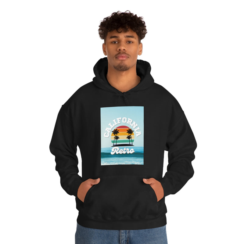 California Retro -Unisex Heavy Blend Hooded Sweatshirt (VARIETY OF COLORS)