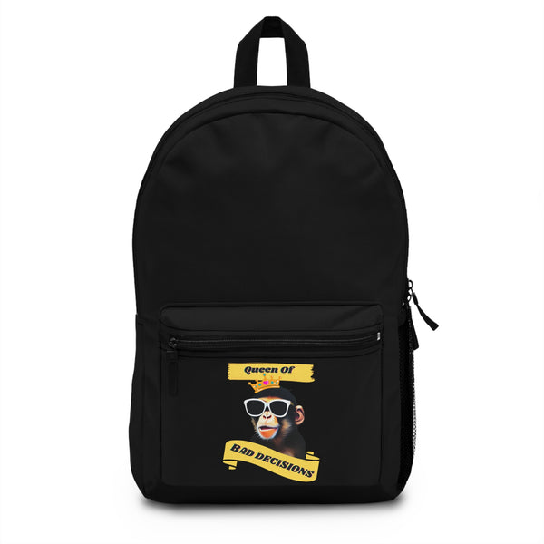 QUEEN OF BAD DECISIONS- Empire Backpack (BLACK)