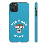 VINTAGE NERD-Tough Phone Cases - Fits Most Phone Sizes!! (TURQUOISE)