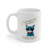 Cat Print Ceramic Mug 