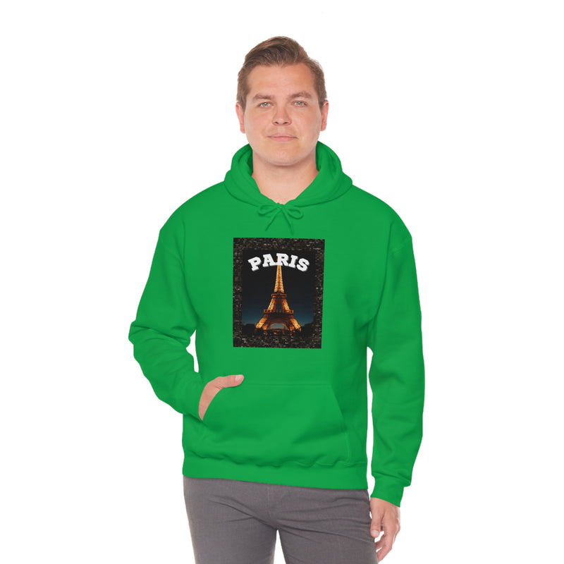 Paris At Night -Unisex Heavy Blend Hooded Sweatshirt (VARIETY OF COLORS)