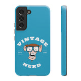 VINTAGE NERD-Tough Phone Cases - Fits Most Phone Sizes!! (TURQUOISE)