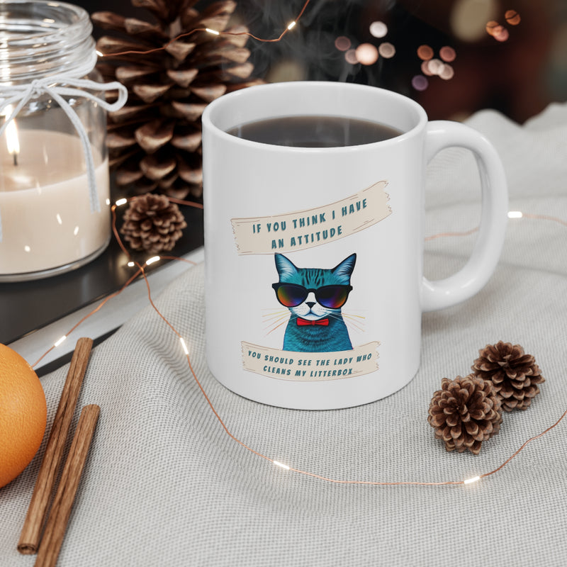 Cat Print Ceramic Mug 