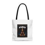 Paris At Night- AOP Tote Bag (WHITE)