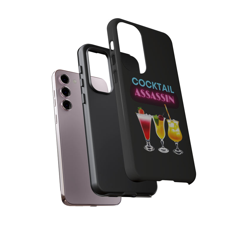 COCKTAIL ASSASSIN-Tough Phone Cases - Fits Most Phone Sizes!! (PURPLE)