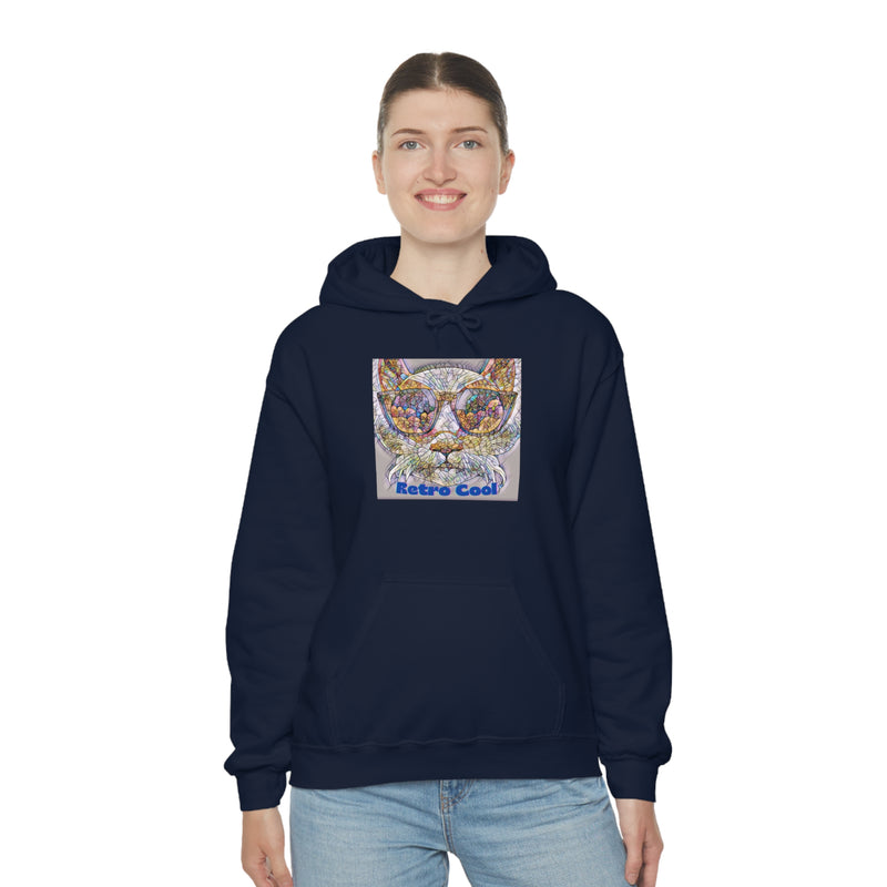 RETRO COOL- Unisex Heavy Blend Hooded Sweatshirt (VARIETY OF COLORS)