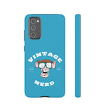 VINTAGE NERD-Tough Phone Cases - Fits Most Phone Sizes!! (TURQUOISE)