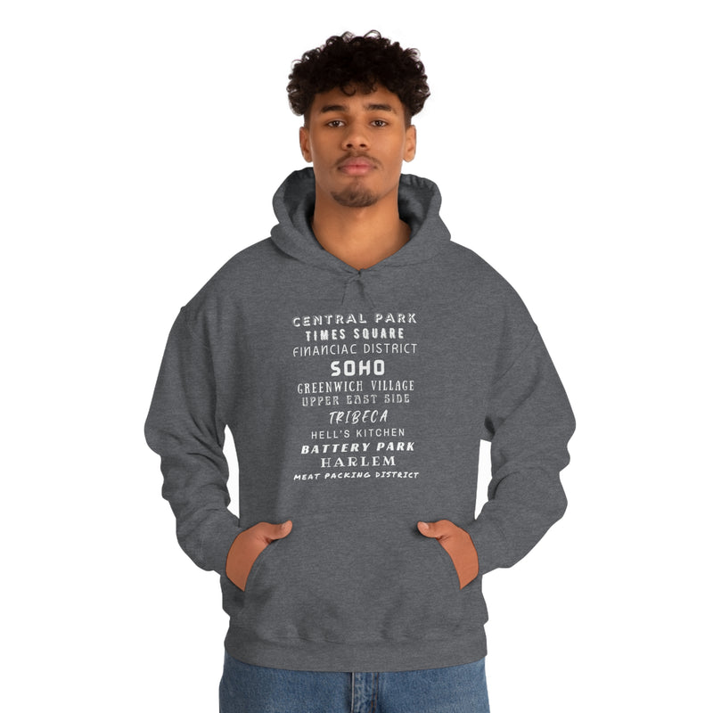 New York Neighborhoods -Unisex Heavy Blend Hooded Sweatshirt (VARIETY OF COLORS)