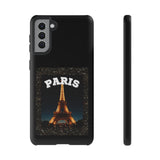 PARIS AT NIGHT- Tough Phone Cases - Fits Most Phone Sizes!! (BLACK)