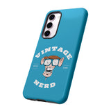 VINTAGE NERD-Tough Phone Cases - Fits Most Phone Sizes!! (TURQUOISE)