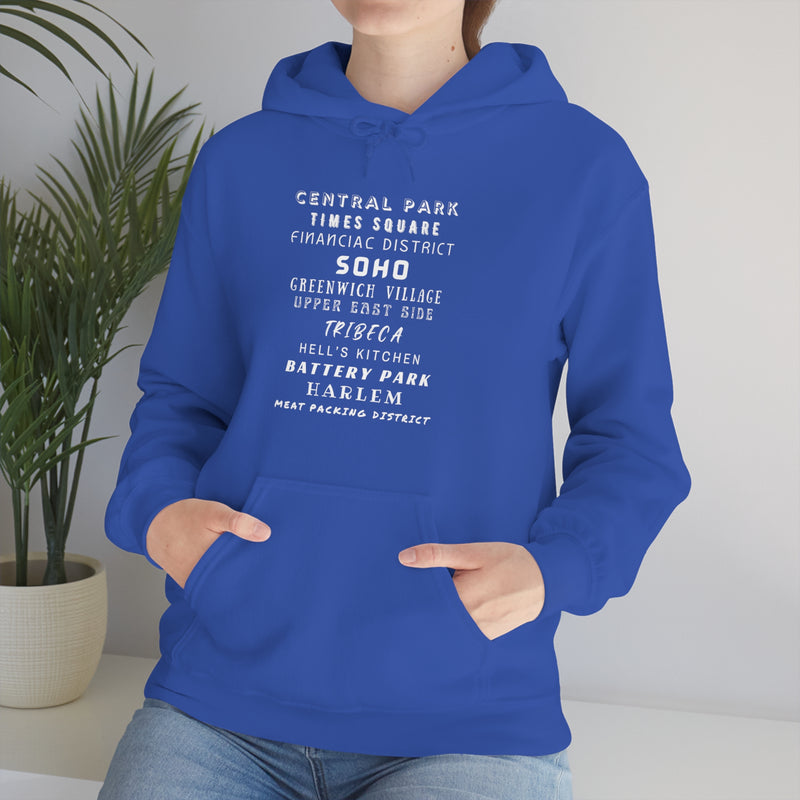 New York Neighborhoods -Unisex Heavy Blend Hooded Sweatshirt (VARIETY OF COLORS)