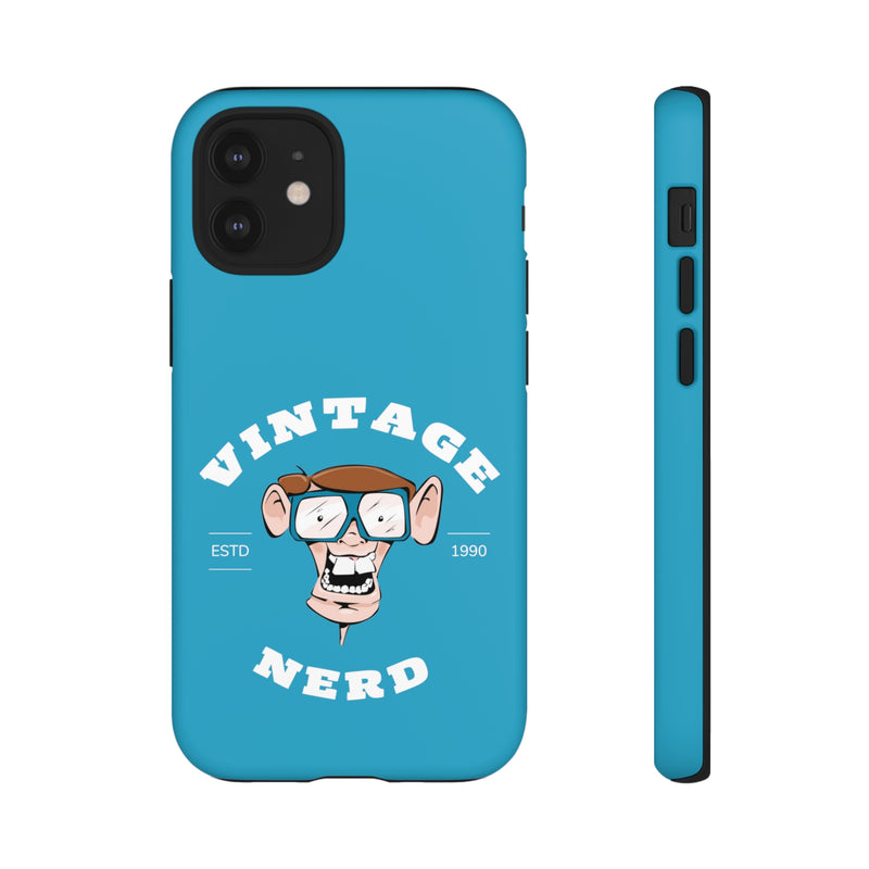 VINTAGE NERD-Tough Phone Cases - Fits Most Phone Sizes!! (TURQUOISE)