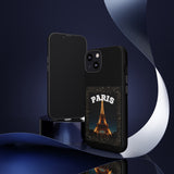 PARIS AT NIGHT- Tough Phone Cases - Fits Most Phone Sizes!! (BLACK)