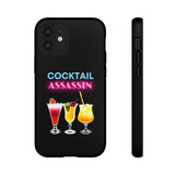 COCKTAIL ASSASSIN-Tough Phone Cases - Fits Most Phone Sizes!! (PURPLE)