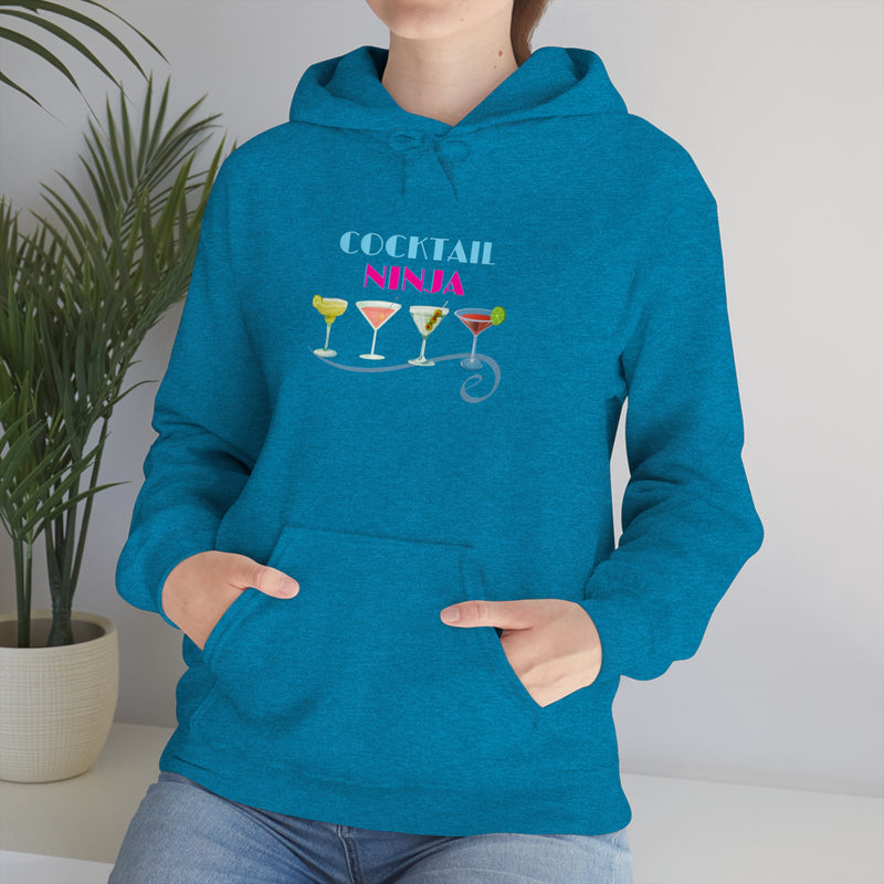 COCKTAIL NINJA- Unisex Heavy Blend Hooded Sweatshirt (VARIETY OF COLORS)