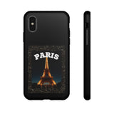 PARIS AT NIGHT- Tough Phone Cases - Fits Most Phone Sizes!! (BLACK)