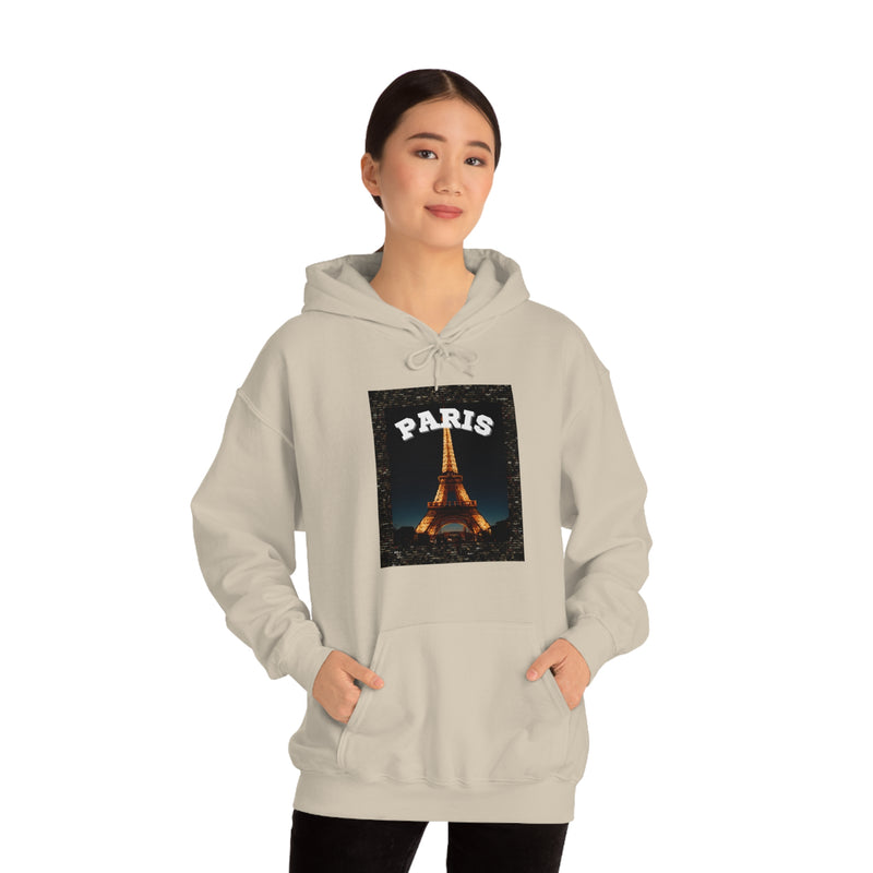 Paris At Night -Unisex Heavy Blend Hooded Sweatshirt (VARIETY OF COLORS)