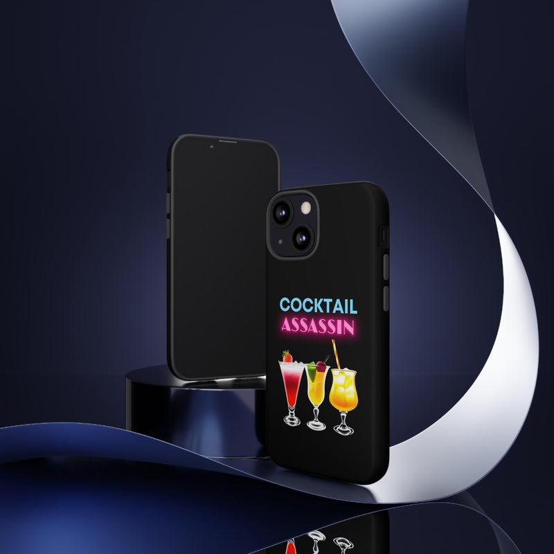 COCKTAIL ASSASSIN-Tough Phone Cases - Fits Most Phone Sizes!! (PURPLE)