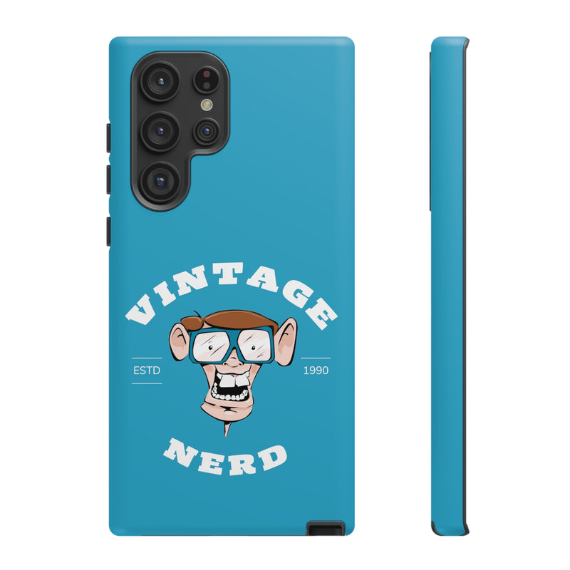 VINTAGE NERD-Tough Phone Cases - Fits Most Phone Sizes!! (TURQUOISE)