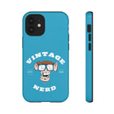 VINTAGE NERD-Tough Phone Cases - Fits Most Phone Sizes!! (TURQUOISE)