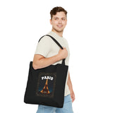 Paris At Night -AOP Tote Bag (BLACK)