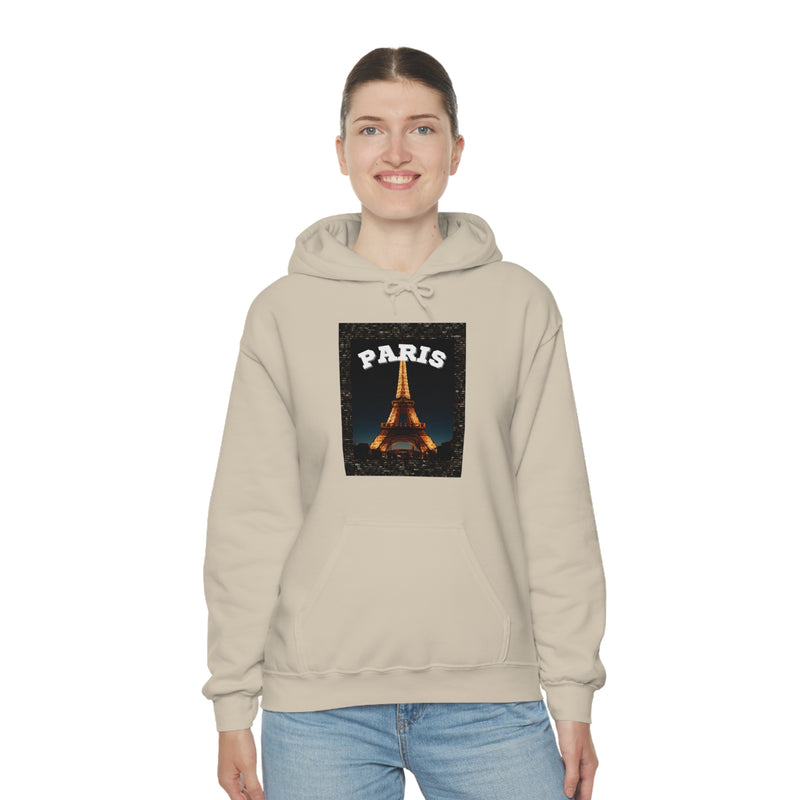 Paris At Night -Unisex Heavy Blend Hooded Sweatshirt (VARIETY OF COLORS)