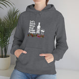 LETS DRINK WINE AND JUDGE- Unisex Heavy Blend Hooded Sweatshirt (VARIETY OF COLORS)