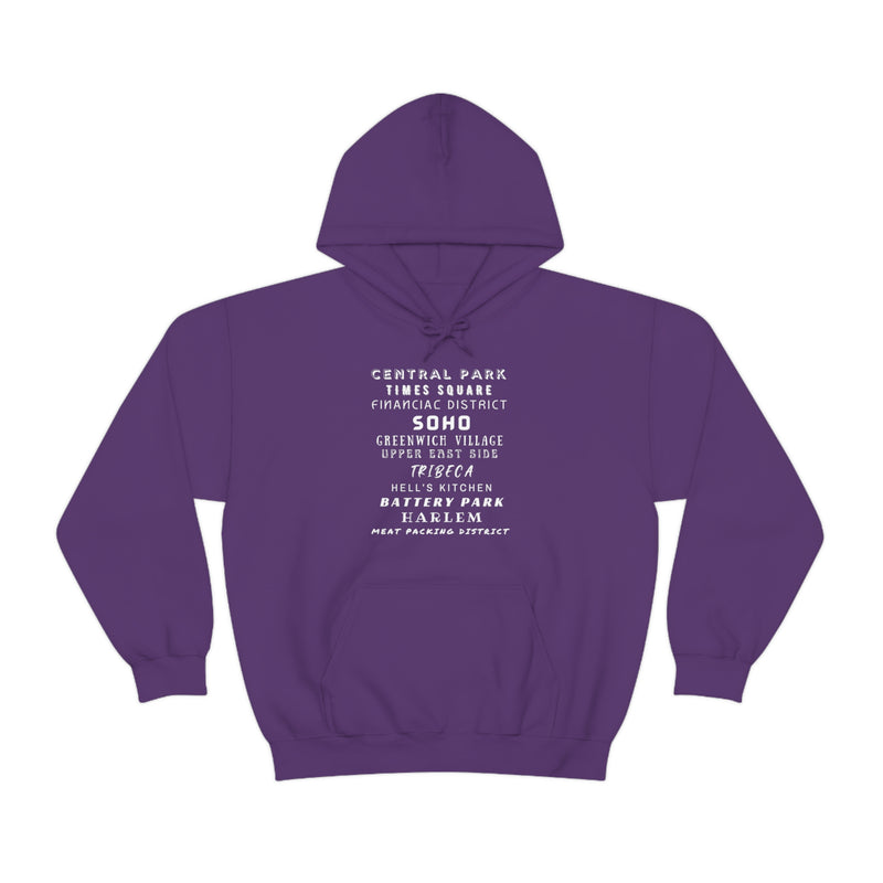 New York Neighborhoods -Unisex Heavy Blend Hooded Sweatshirt (VARIETY OF COLORS)