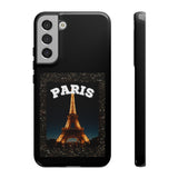 PARIS AT NIGHT- Tough Phone Cases - Fits Most Phone Sizes!! (BLACK)