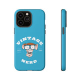 VINTAGE NERD-Tough Phone Cases - Fits Most Phone Sizes!! (TURQUOISE)