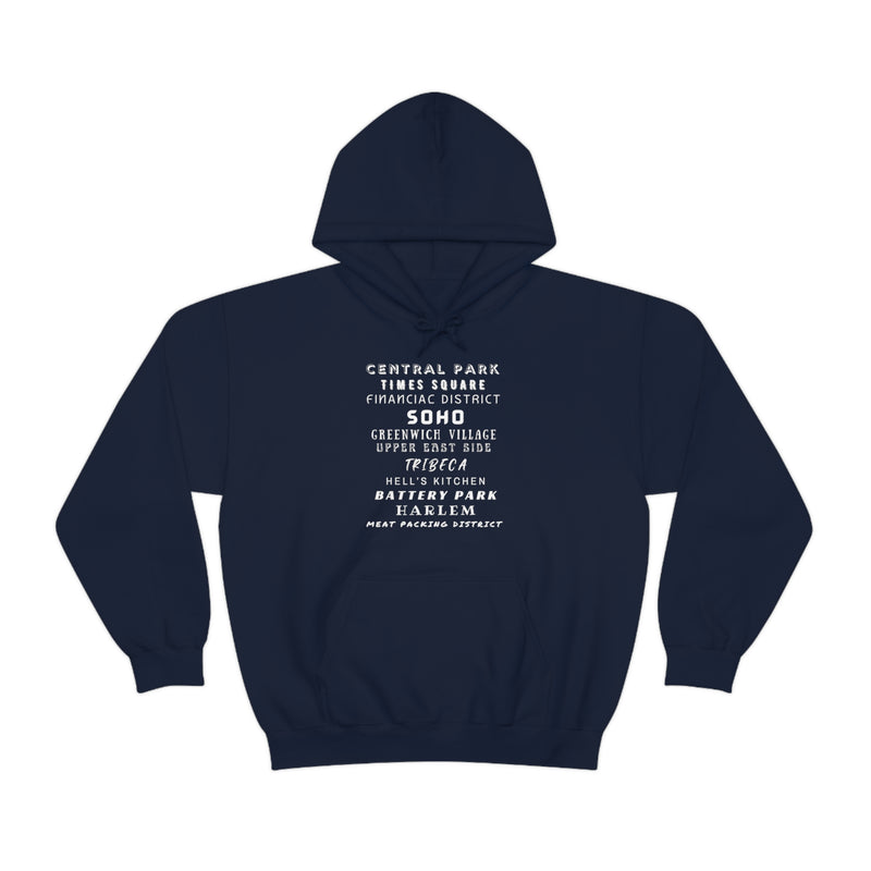 New York Neighborhoods -Unisex Heavy Blend Hooded Sweatshirt (VARIETY OF COLORS)