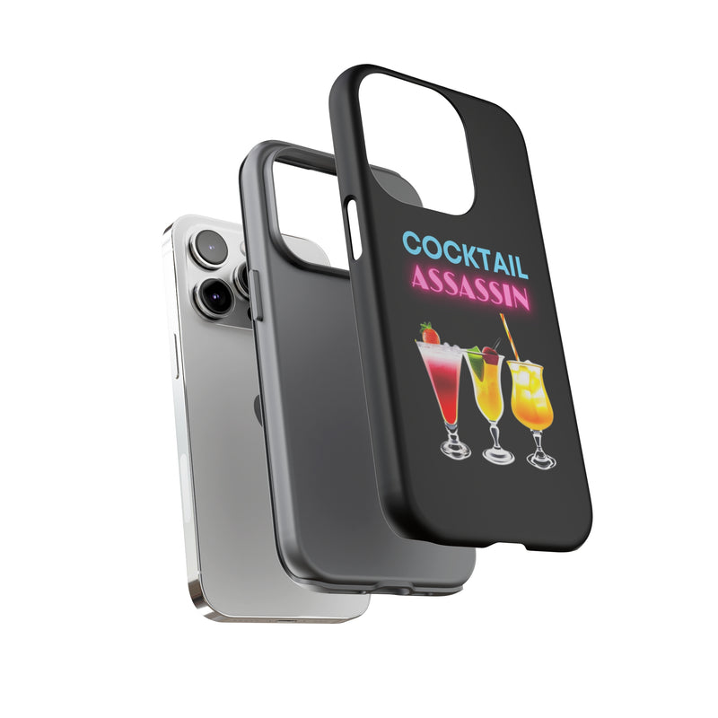 COCKTAIL ASSASSIN-Tough Phone Cases - Fits Most Phone Sizes!! (PURPLE)