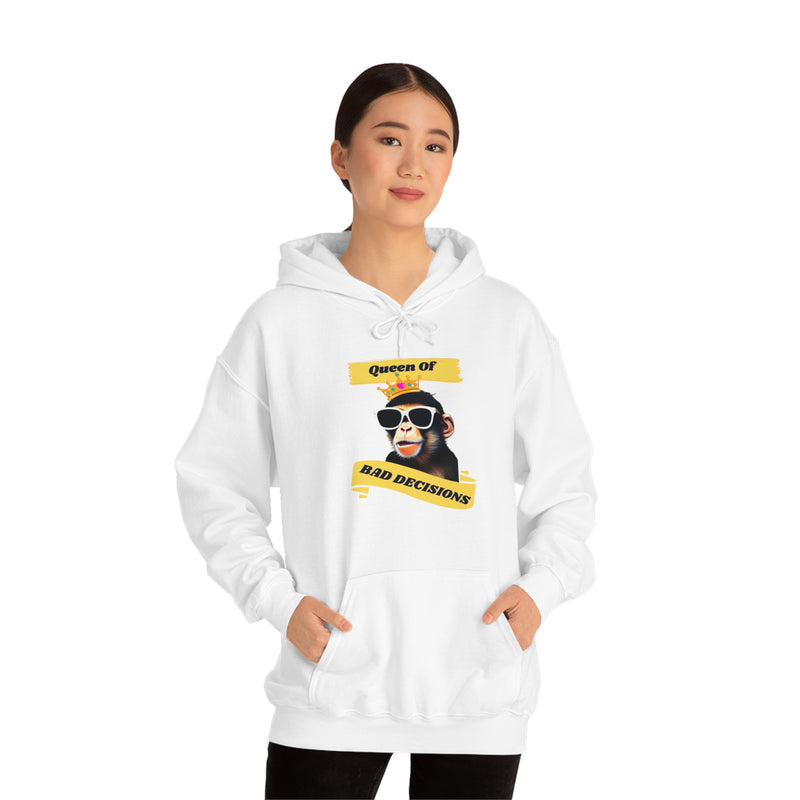 QUEEN OF BAD DECISIONS -Unisex Heavy Blend Hooded Sweatshirt (VARIETY OF COLORS)