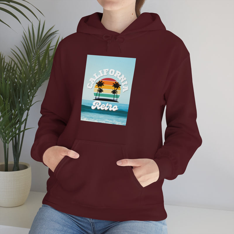 California Retro -Unisex Heavy Blend Hooded Sweatshirt (VARIETY OF COLORS)