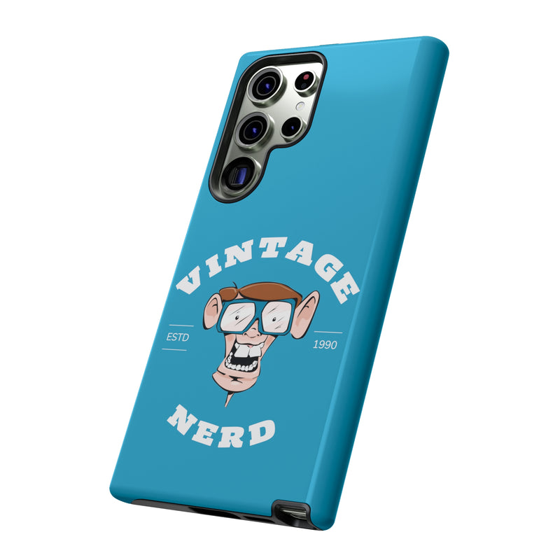 VINTAGE NERD-Tough Phone Cases - Fits Most Phone Sizes!! (TURQUOISE)