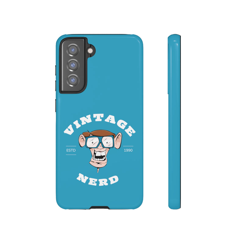 VINTAGE NERD-Tough Phone Cases - Fits Most Phone Sizes!! (TURQUOISE)