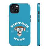 VINTAGE NERD-Tough Phone Cases - Fits Most Phone Sizes!! (TURQUOISE)