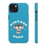 VINTAGE NERD-Tough Phone Cases - Fits Most Phone Sizes!! (TURQUOISE)