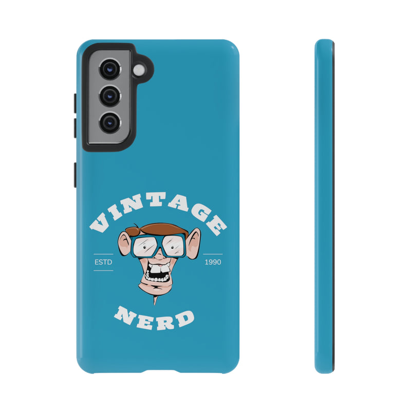 VINTAGE NERD-Tough Phone Cases - Fits Most Phone Sizes!! (TURQUOISE)