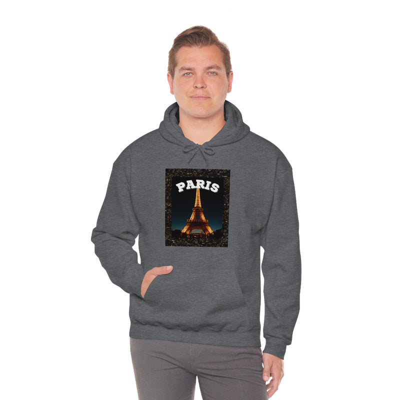 Paris At Night -Unisex Heavy Blend Hooded Sweatshirt (VARIETY OF COLORS)