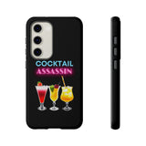 COCKTAIL ASSASSIN-Tough Phone Cases - Fits Most Phone Sizes!! (PURPLE)